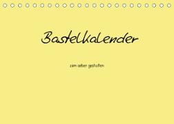 Bastelkalender - Gelb (Tischkalender 2023 DIN A5 quer)