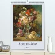 Blumenstücke 2023 (Premium, hochwertiger DIN A2 Wandkalender 2023, Kunstdruck in Hochglanz)
