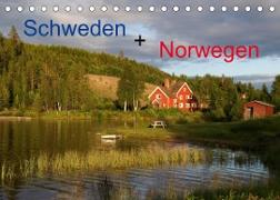 Schweden + Norwegen (Tischkalender 2023 DIN A5 quer)