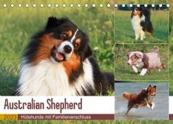 Australian Shepherd - Hütehunde mit Familienanschluss (Tischkalender 2023 DIN A5 quer)