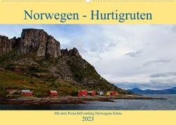 Norwegen - Hurtigruten (Wandkalender 2023 DIN A2 quer)