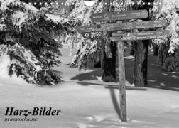 Harz-Bilder in monochrome (Wandkalender 2023 DIN A4 quer)