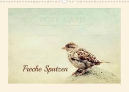 Freche Spatzen (Wandkalender 2023 DIN A3 quer)