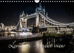 London - street view (CH-Version) (Wandkalender 2023 DIN A4 quer)