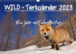 WILD - Tierkalender 2023 (Wandkalender 2023 DIN A3 quer)
