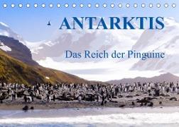 Antarktis - Das Reich der Pinguine (Tischkalender 2023 DIN A5 quer)