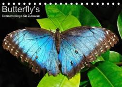 Butterfly's - Schmetterlinge für Zuhause (Tischkalender 2023 DIN A5 quer)