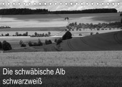 Schwäbische Alb schwarzweiß (Tischkalender 2023 DIN A5 quer)