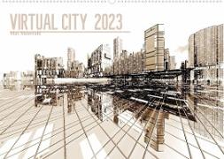 VIRTUAL CITY 2023 (Wandkalender 2023 DIN A2 quer)