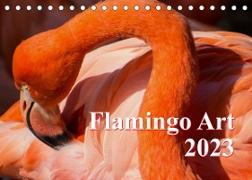 Flamingo Art 2023 (Tischkalender 2023 DIN A5 quer)