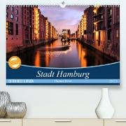Stadt Hamburg (Premium, hochwertiger DIN A2 Wandkalender 2023, Kunstdruck in Hochglanz)
