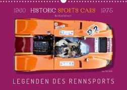 Legenden des Rennsports Historic Sports Cars 1960-1975 (Wandkalender 2023 DIN A3 quer)