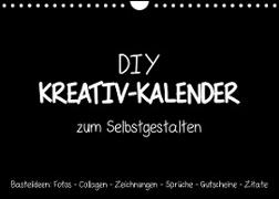 Bastelkalender: DIY Kreativ-Kalender -schwarz- (Wandkalender 2023 DIN A4 quer)