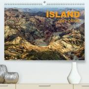 Island von oben (Premium, hochwertiger DIN A2 Wandkalender 2023, Kunstdruck in Hochglanz)