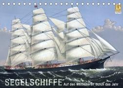 Segelschiffe der Meere (Tischkalender 2023 DIN A5 quer)