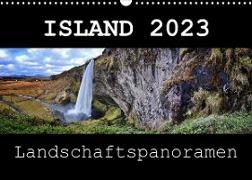 Island Landschaftspanoramen (Wandkalender 2023 DIN A3 quer)