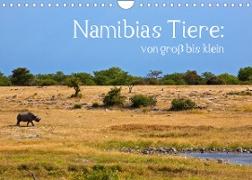 Namibias Tiere: von groß bis klein (Wandkalender 2023 DIN A4 quer)