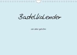 Bastelkalender - hell Blau (Wandkalender 2023 DIN A4 quer)