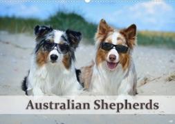 Wunderbare Australian Shepherds (Wandkalender 2023 DIN A2 quer)