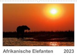 Afrikanische Elefanten (Wandkalender 2023 DIN A3 quer)
