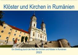 Kirchen und Klöster in Rumänien (Wandkalender 2023 DIN A2 quer)