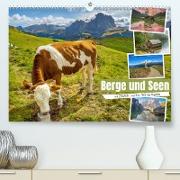 Berge und Seen, mit Zitaten - nur für Dich by VogtArt (Premium, hochwertiger DIN A2 Wandkalender 2023, Kunstdruck in Hochglanz)