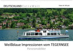 Weißblaue Impressionen vom TEGERNSEE Panoramabilder (Wandkalender 2023 DIN A2 quer)
