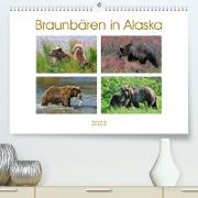 Braunbären in Alaska (Premium, hochwertiger DIN A2 Wandkalender 2023, Kunstdruck in Hochglanz)
