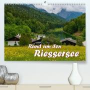 Rund um den Riessersee (Premium, hochwertiger DIN A2 Wandkalender 2023, Kunstdruck in Hochglanz)