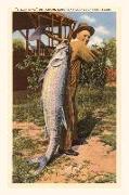 Vintage Journal Giant Fish Caught at Corpus Christi, Texas