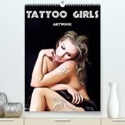 Tattoo Girls - Artwork (Premium, hochwertiger DIN A2 Wandkalender 2023, Kunstdruck in Hochglanz)