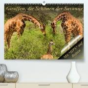 Giraffen, die Schönen der Savanne (Premium, hochwertiger DIN A2 Wandkalender 2023, Kunstdruck in Hochglanz)