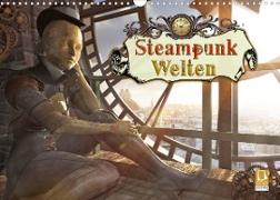 Steampunk Welten (Wandkalender 2023 DIN A3 quer)