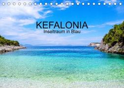 Kefalonia, Inseltraum in Blau (Tischkalender 2023 DIN A5 quer)