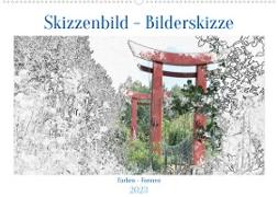 Skizzenbilder - Bilderskizzen (Wandkalender 2023 DIN A2 quer)