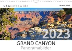 GRAND CANYON Panoramabilder (Wandkalender 2023 DIN A4 quer)