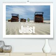 Am Strand von Juist (Premium, hochwertiger DIN A2 Wandkalender 2023, Kunstdruck in Hochglanz)