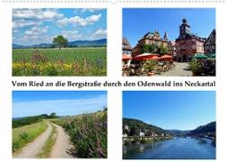 Vom Ried an die Bergstraße, durch den Odenwald ins Neckartal (Wandkalender 2023 DIN A2 quer)