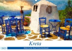 Kreta - Malerische Insel Griechenlands (Wandkalender 2023 DIN A2 quer)