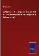 Aufklärung nach Actenquellen über den 1835 bis 1842 zu Königsberg in Preußen geführten Religionsprozeß