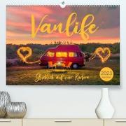 Vanlife - Glücklich auf vier Rädern (Premium, hochwertiger DIN A2 Wandkalender 2023, Kunstdruck in Hochglanz)