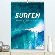 Surfen - Auf der perfekten Welle. (Premium, hochwertiger DIN A2 Wandkalender 2023, Kunstdruck in Hochglanz)