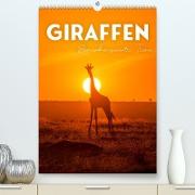 Giraffe - Bemerkenswerte Tiere. (Premium, hochwertiger DIN A2 Wandkalender 2023, Kunstdruck in Hochglanz)