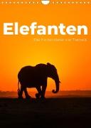 Elefanten - Die Herzeroberer der Tierwelt. (Wandkalender 2023 DIN A4 hoch)