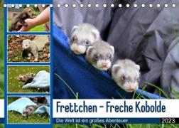 Frettchen - Freche Kobolde (Tischkalender 2023 DIN A5 quer)
