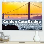 Golden Gate Bridge - Das berühmte Wahrzeichen von San Francisco. (Premium, hochwertiger DIN A2 Wandkalender 2023, Kunstdruck in Hochglanz)