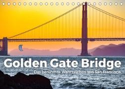 Golden Gate Bridge - Das berühmte Wahrzeichen von San Francisco. (Tischkalender 2023 DIN A5 quer)