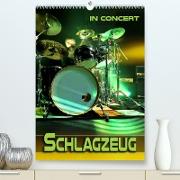Schlagzeug in Concert (Premium, hochwertiger DIN A2 Wandkalender 2023, Kunstdruck in Hochglanz)