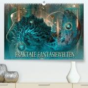 Fraktale Fantasiewelten (Premium, hochwertiger DIN A2 Wandkalender 2023, Kunstdruck in Hochglanz)