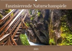 Faszinierende Naturschauspiele - imposante Klamm und Wasserfall Fotografie (Wandkalender 2023 DIN A2 quer)